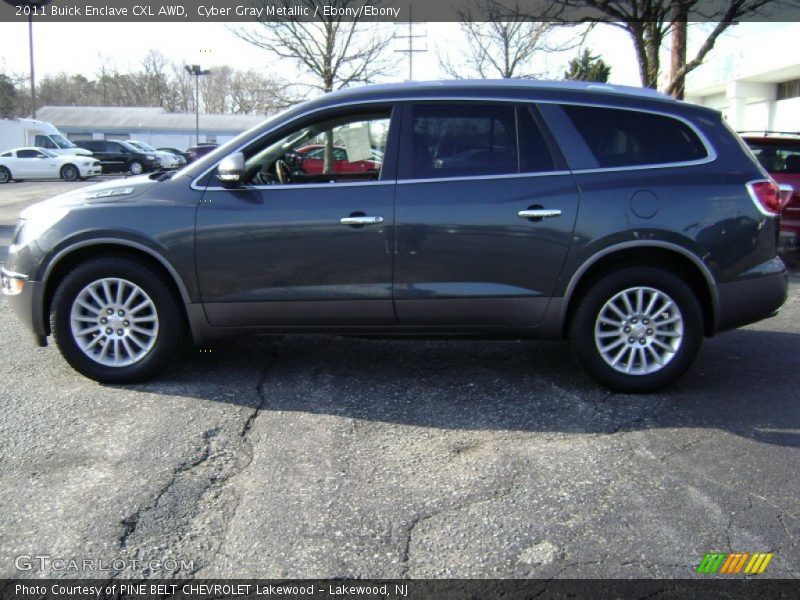 Cyber Gray Metallic / Ebony/Ebony 2011 Buick Enclave CXL AWD