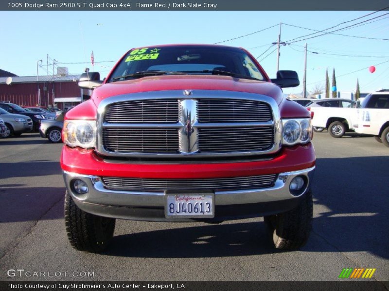 Flame Red / Dark Slate Gray 2005 Dodge Ram 2500 SLT Quad Cab 4x4