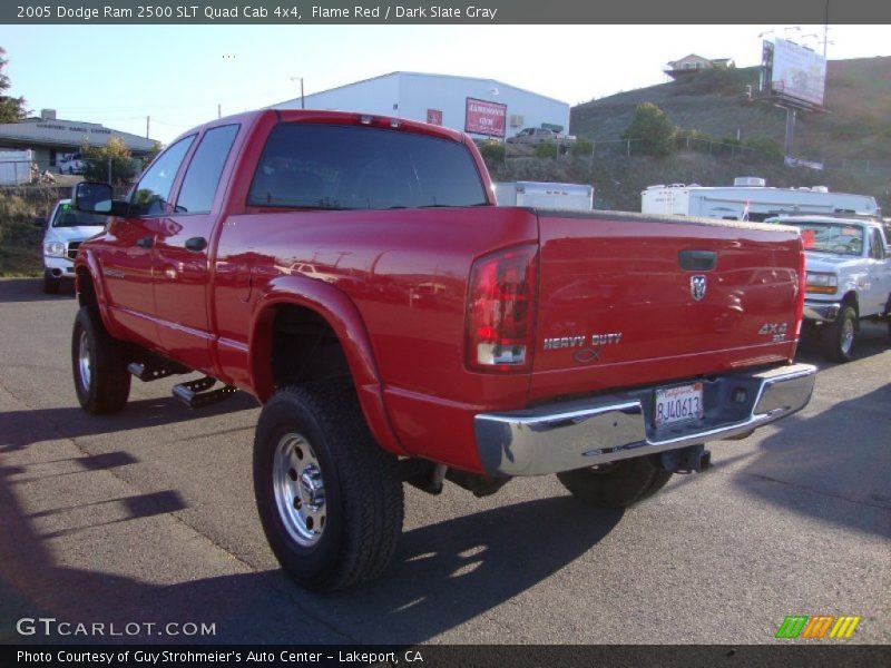 Flame Red / Dark Slate Gray 2005 Dodge Ram 2500 SLT Quad Cab 4x4