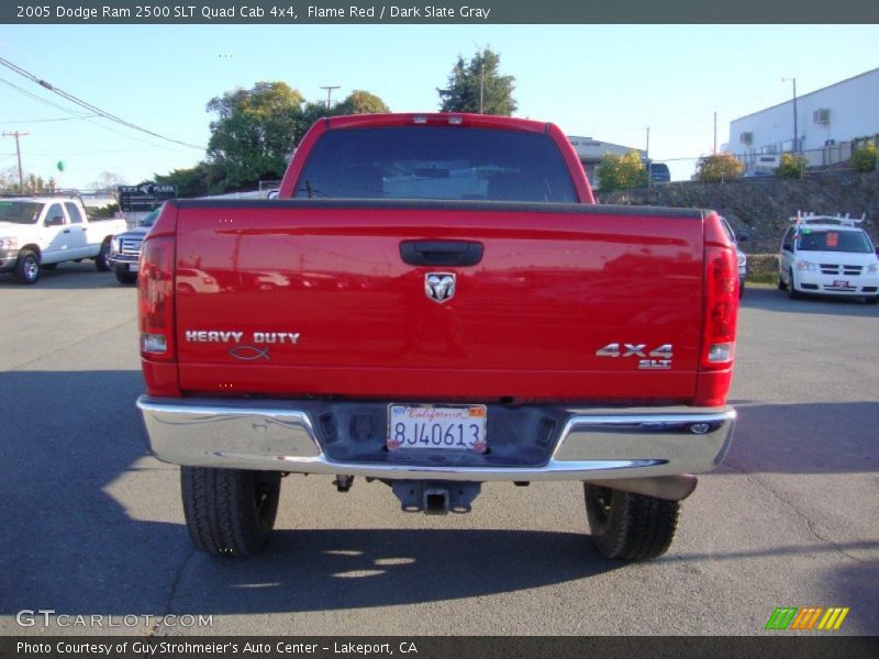 Flame Red / Dark Slate Gray 2005 Dodge Ram 2500 SLT Quad Cab 4x4