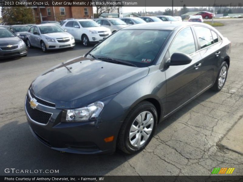 Cyber Gray Metallic / Jet Black/Medium Titanium 2013 Chevrolet Cruze LS