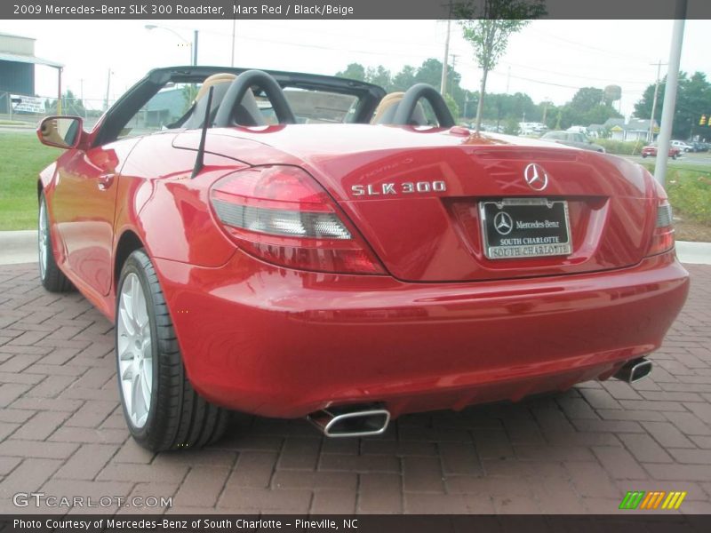 Mars Red / Black/Beige 2009 Mercedes-Benz SLK 300 Roadster