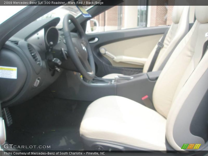 Mars Red / Black/Beige 2009 Mercedes-Benz SLK 300 Roadster