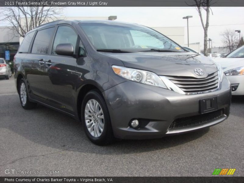Predawn Gray Mica / Light Gray 2011 Toyota Sienna XLE