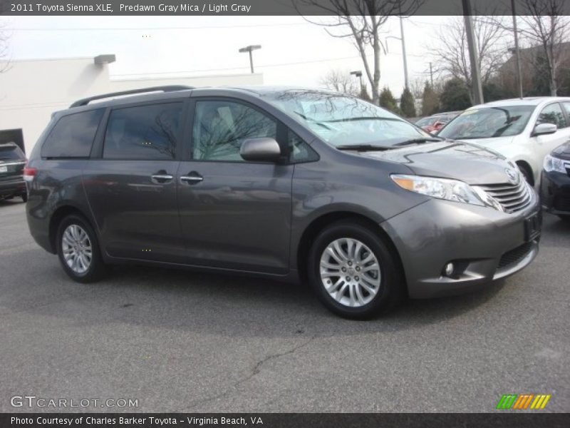 Predawn Gray Mica / Light Gray 2011 Toyota Sienna XLE