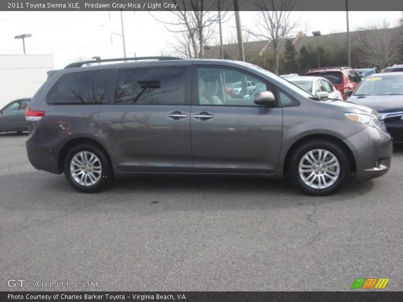 Predawn Gray Mica / Light Gray 2011 Toyota Sienna XLE