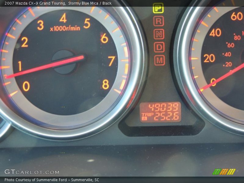 Stormy Blue Mica / Black 2007 Mazda CX-9 Grand Touring