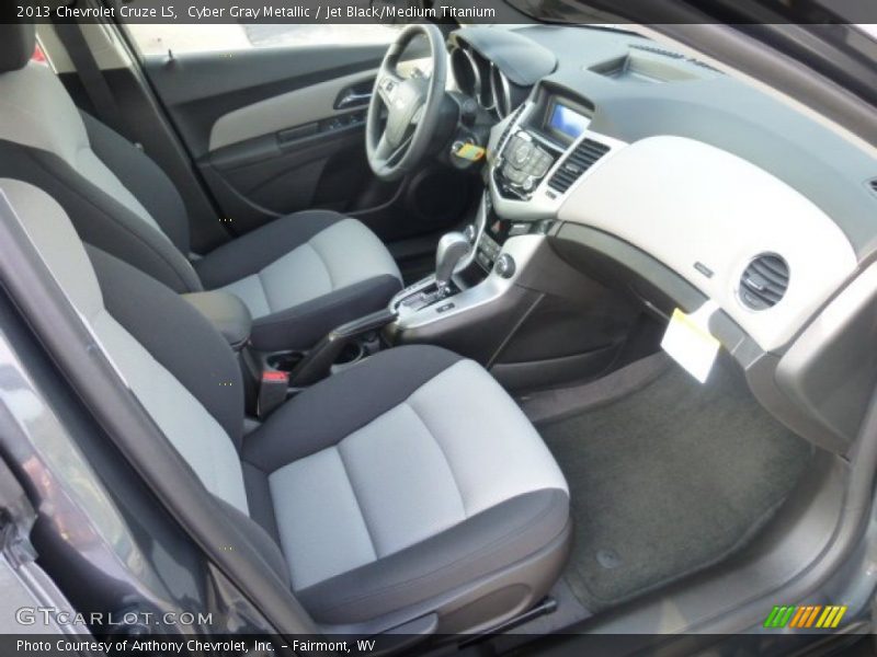 Cyber Gray Metallic / Jet Black/Medium Titanium 2013 Chevrolet Cruze LS