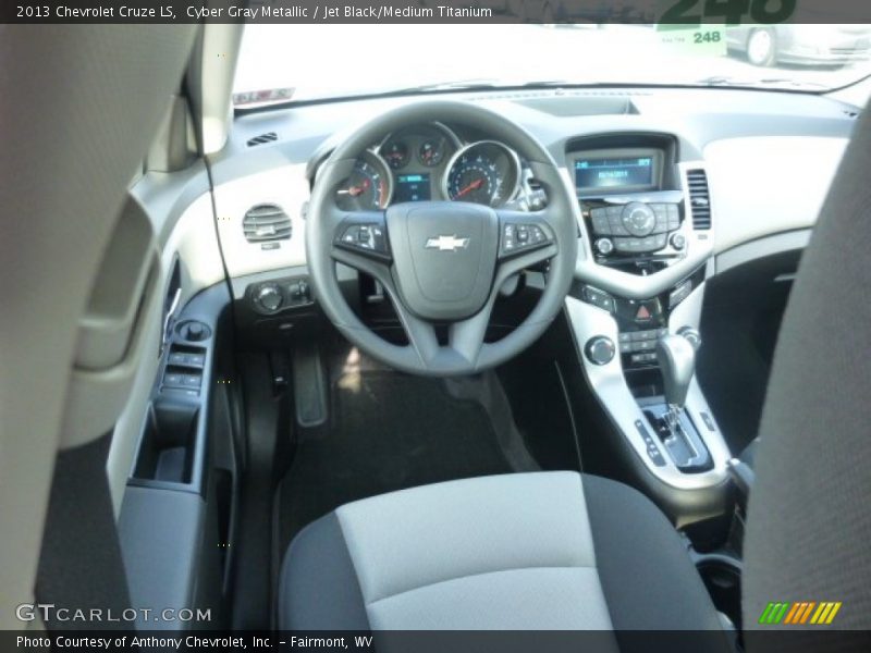 Cyber Gray Metallic / Jet Black/Medium Titanium 2013 Chevrolet Cruze LS