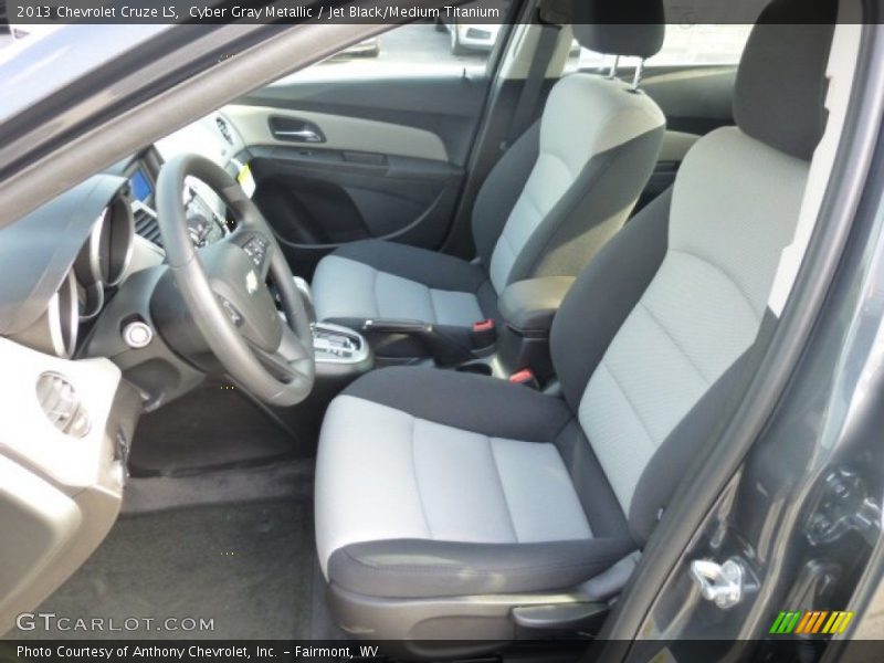 Cyber Gray Metallic / Jet Black/Medium Titanium 2013 Chevrolet Cruze LS