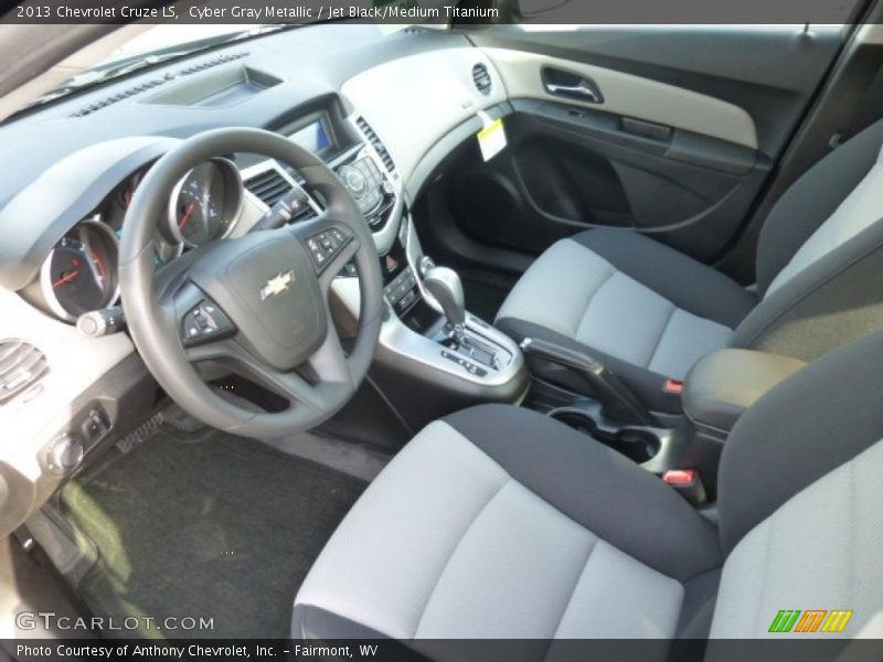 Cyber Gray Metallic / Jet Black/Medium Titanium 2013 Chevrolet Cruze LS