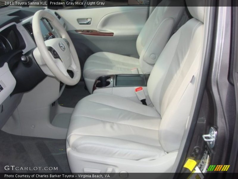 Predawn Gray Mica / Light Gray 2011 Toyota Sienna XLE