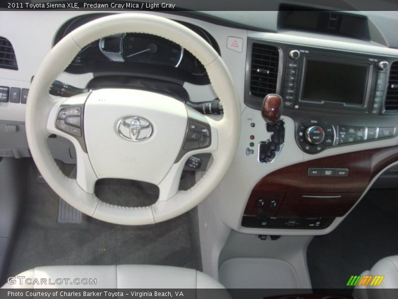 Predawn Gray Mica / Light Gray 2011 Toyota Sienna XLE