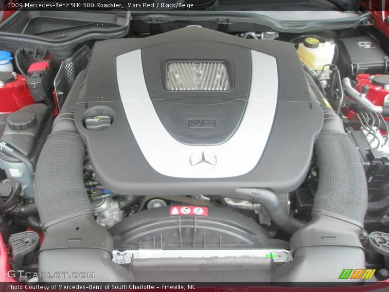 Mars Red / Black/Beige 2009 Mercedes-Benz SLK 300 Roadster