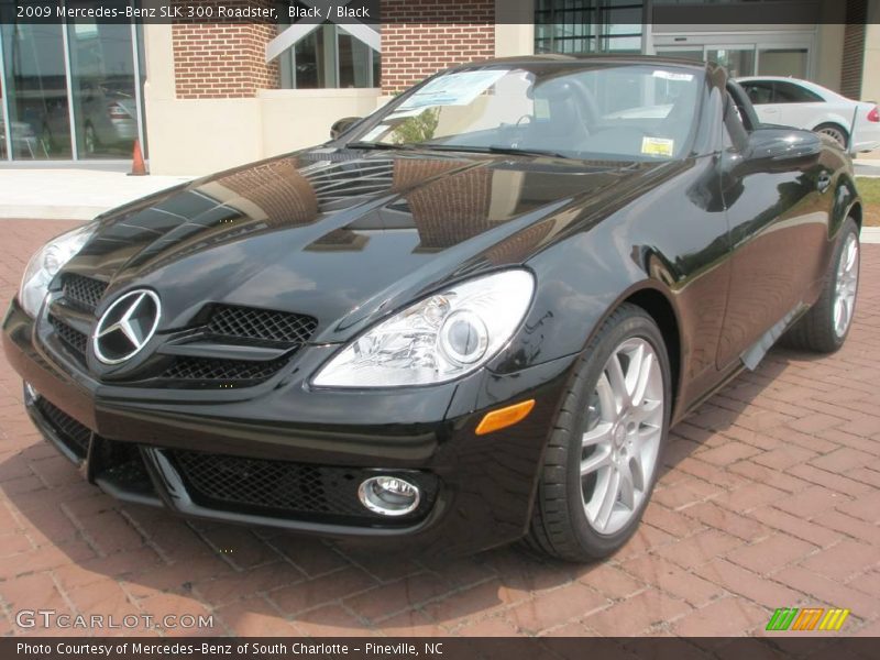 Black / Black 2009 Mercedes-Benz SLK 300 Roadster