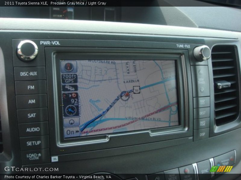 Predawn Gray Mica / Light Gray 2011 Toyota Sienna XLE