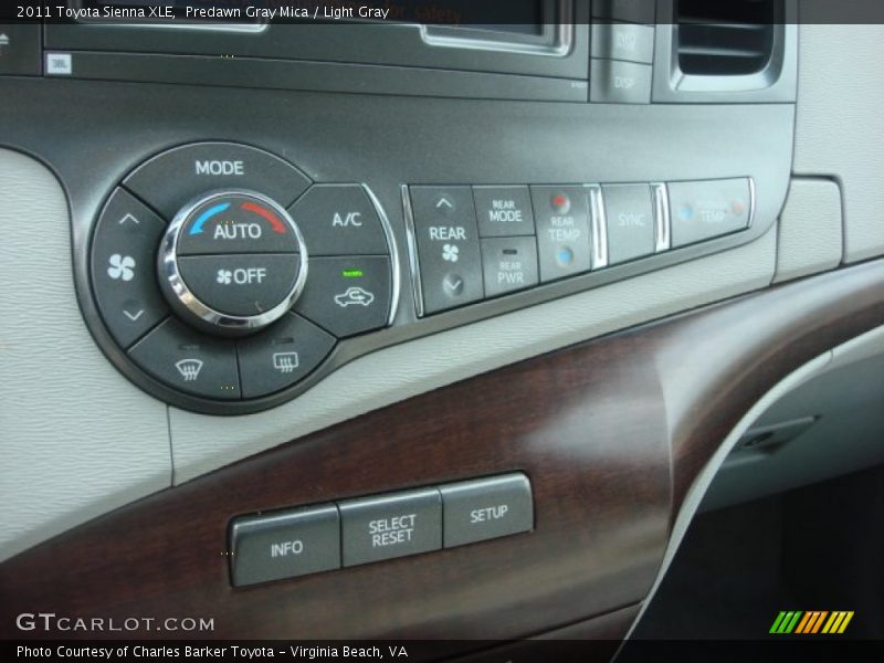 Predawn Gray Mica / Light Gray 2011 Toyota Sienna XLE