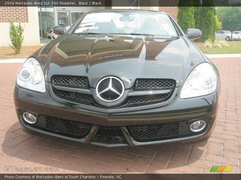 Black / Black 2009 Mercedes-Benz SLK 300 Roadster