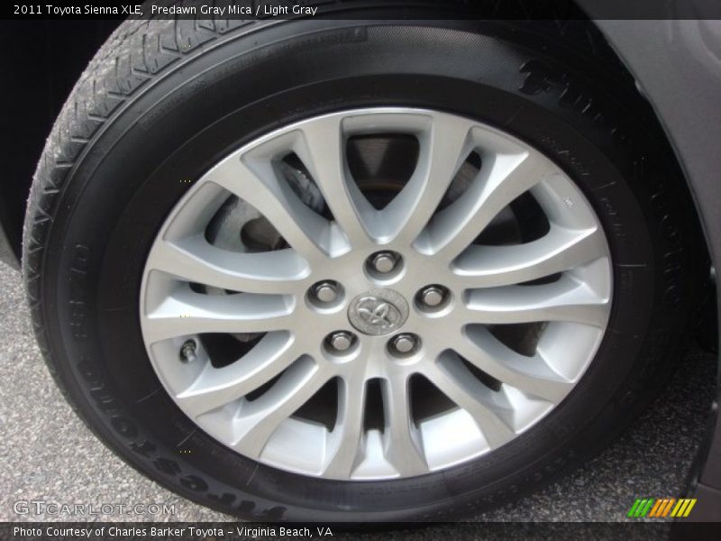 Predawn Gray Mica / Light Gray 2011 Toyota Sienna XLE