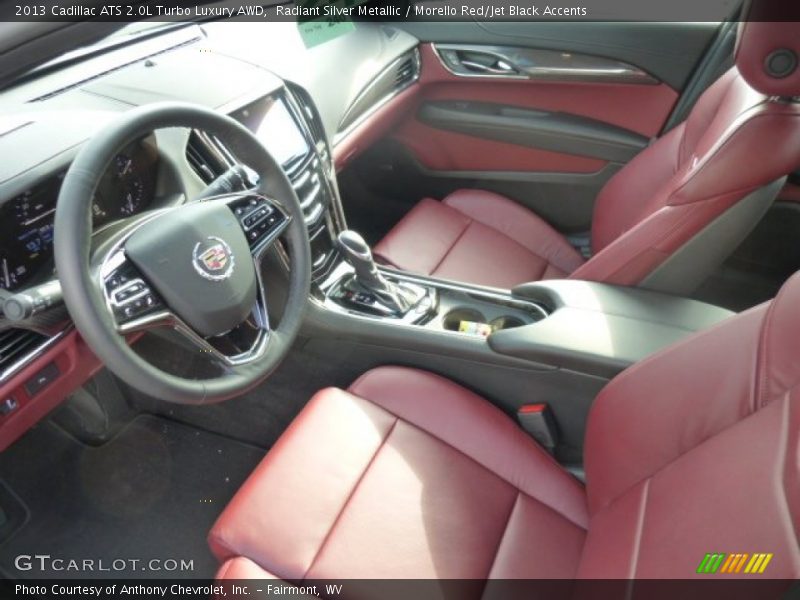  2013 ATS 2.0L Turbo Luxury AWD Morello Red/Jet Black Accents Interior