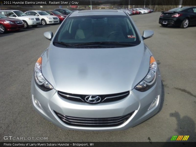 Radiant Silver / Gray 2011 Hyundai Elantra Limited