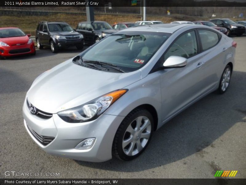 Radiant Silver / Gray 2011 Hyundai Elantra Limited