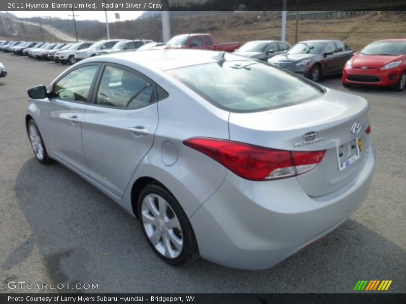 Radiant Silver / Gray 2011 Hyundai Elantra Limited