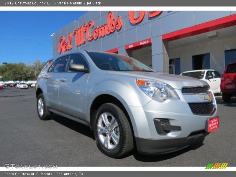 Silver Ice Metallic / Jet Black 2012 Chevrolet Equinox LS