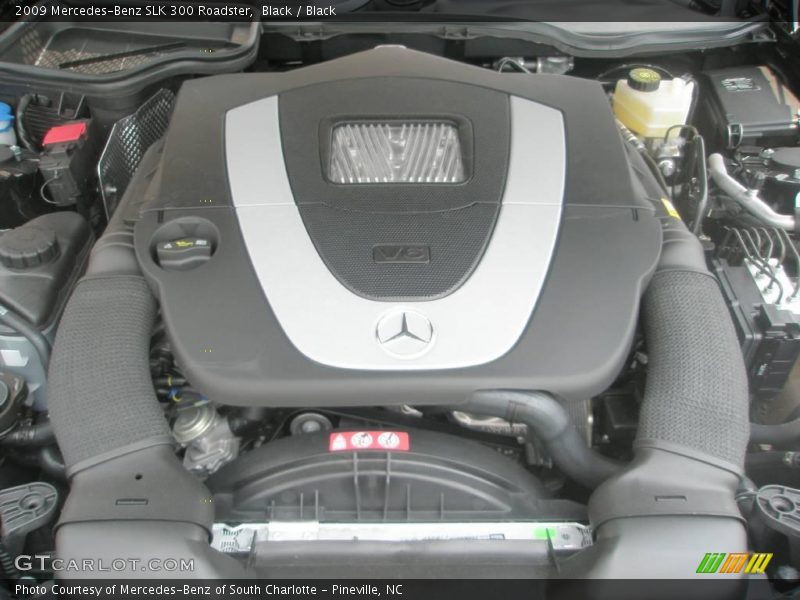 Black / Black 2009 Mercedes-Benz SLK 300 Roadster