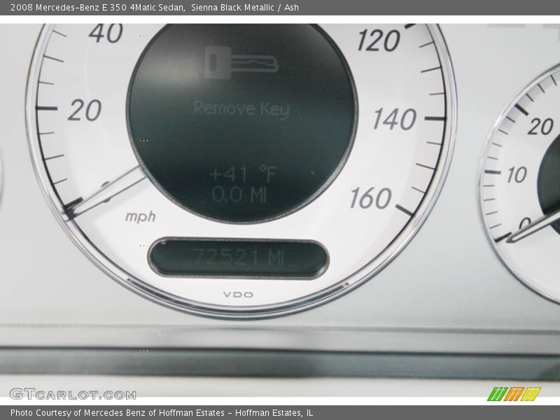 Sienna Black Metallic / Ash 2008 Mercedes-Benz E 350 4Matic Sedan