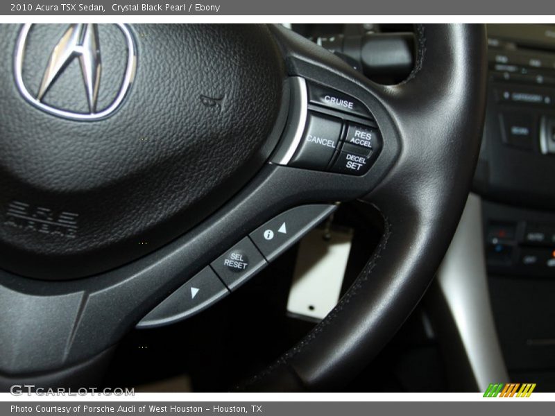 Crystal Black Pearl / Ebony 2010 Acura TSX Sedan