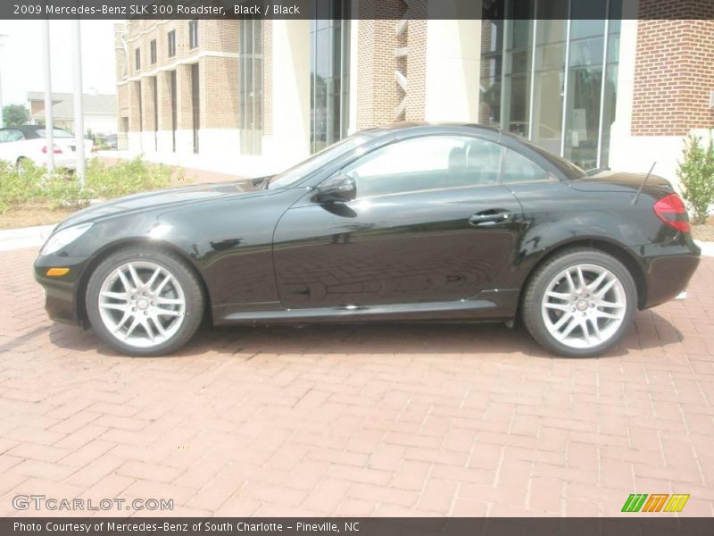 Black / Black 2009 Mercedes-Benz SLK 300 Roadster