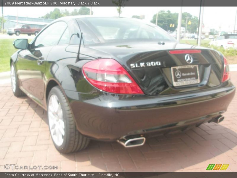 Black / Black 2009 Mercedes-Benz SLK 300 Roadster