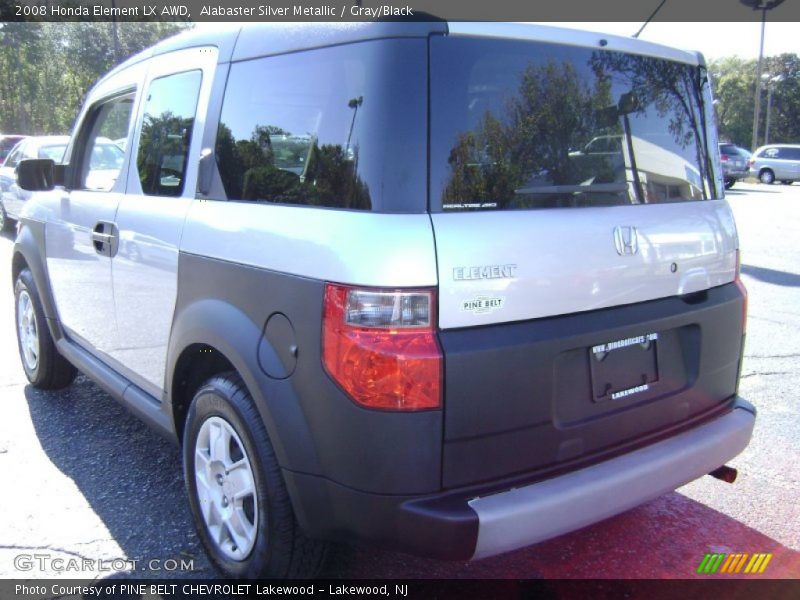 Alabaster Silver Metallic / Gray/Black 2008 Honda Element LX AWD