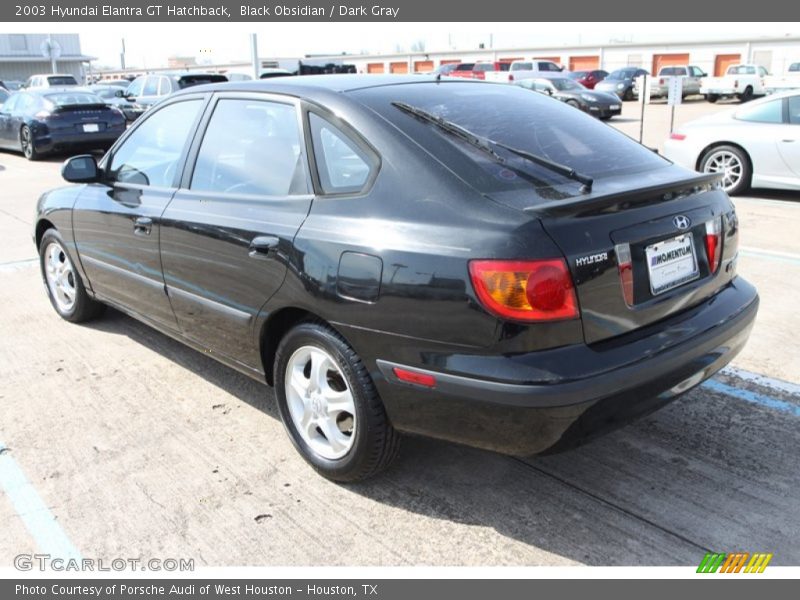 Black Obsidian / Dark Gray 2003 Hyundai Elantra GT Hatchback