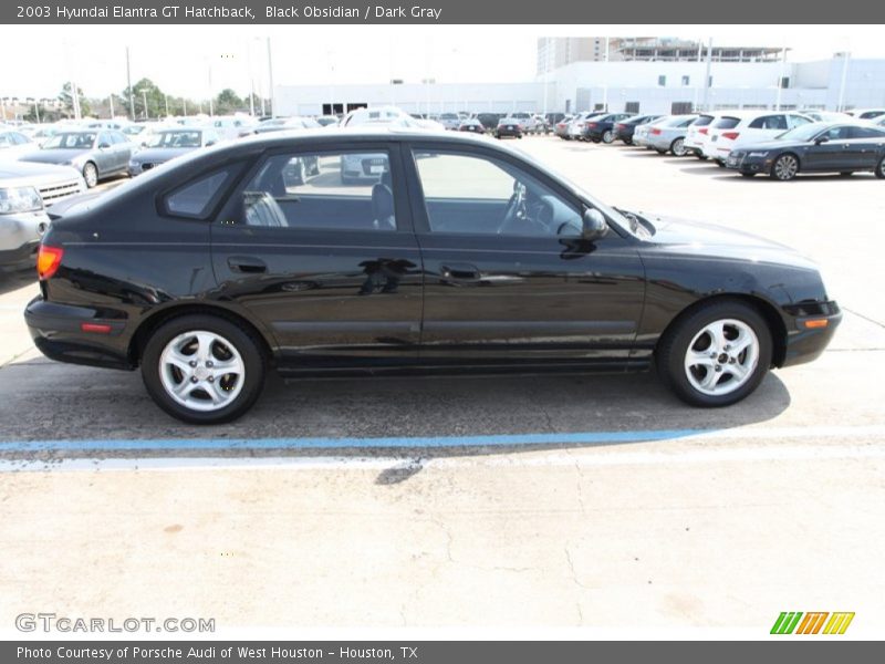 Black Obsidian / Dark Gray 2003 Hyundai Elantra GT Hatchback