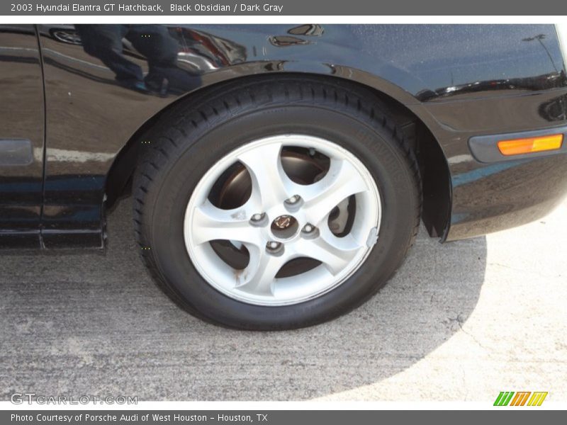 Black Obsidian / Dark Gray 2003 Hyundai Elantra GT Hatchback