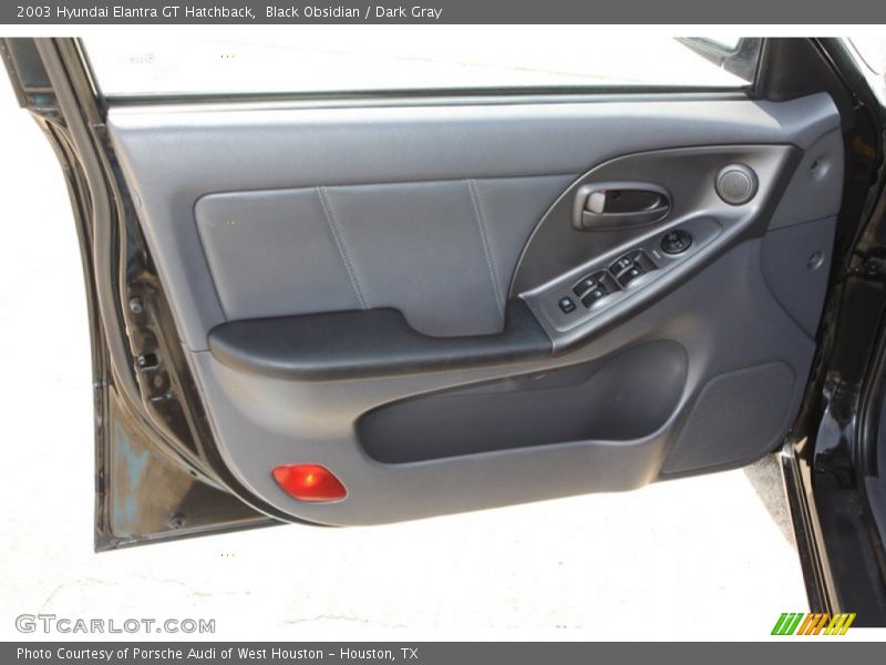 Black Obsidian / Dark Gray 2003 Hyundai Elantra GT Hatchback