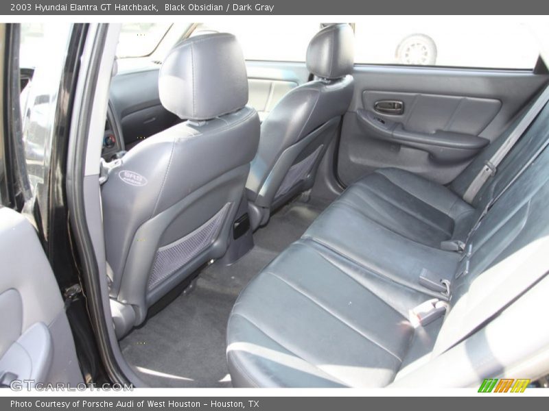 Black Obsidian / Dark Gray 2003 Hyundai Elantra GT Hatchback
