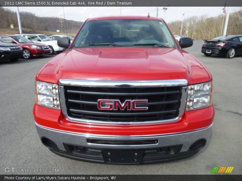 Fire Red / Dark Titanium 2011 GMC Sierra 1500 SL Extended Cab 4x4