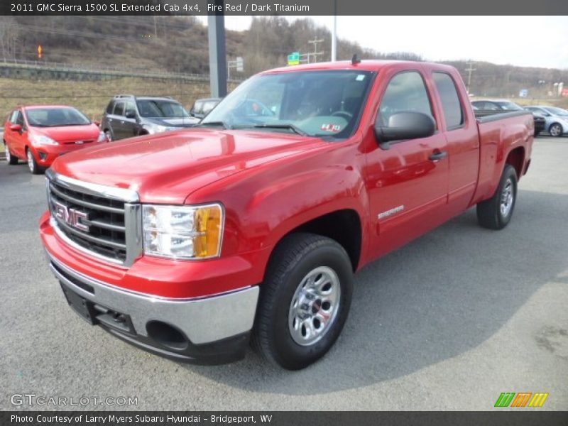 Fire Red / Dark Titanium 2011 GMC Sierra 1500 SL Extended Cab 4x4