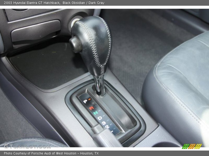 Black Obsidian / Dark Gray 2003 Hyundai Elantra GT Hatchback
