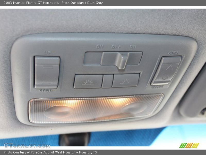 Black Obsidian / Dark Gray 2003 Hyundai Elantra GT Hatchback