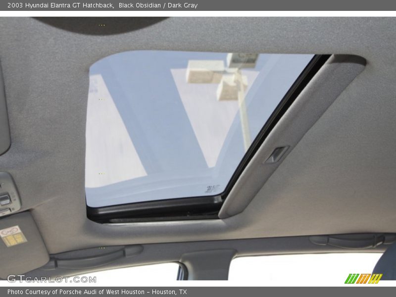 Black Obsidian / Dark Gray 2003 Hyundai Elantra GT Hatchback
