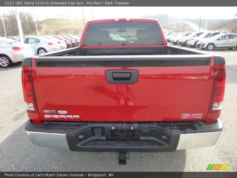 Fire Red / Dark Titanium 2011 GMC Sierra 1500 SL Extended Cab 4x4