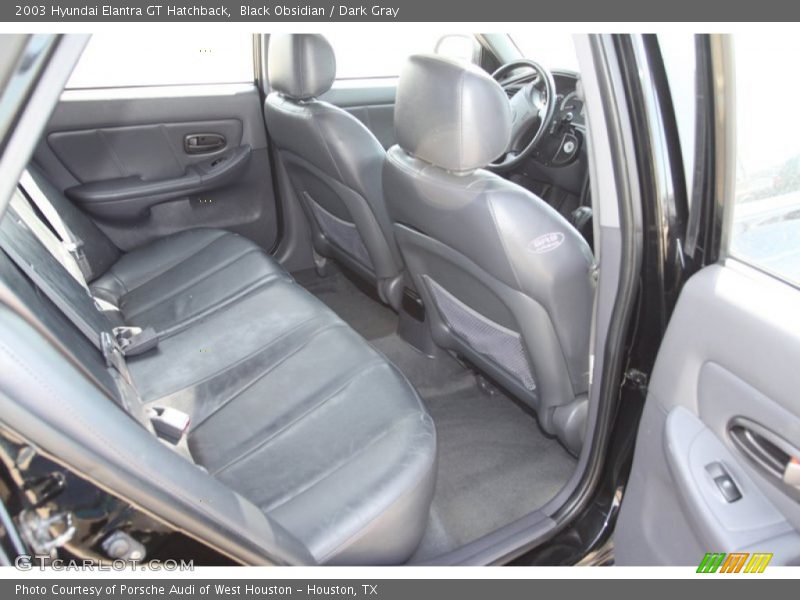 Black Obsidian / Dark Gray 2003 Hyundai Elantra GT Hatchback