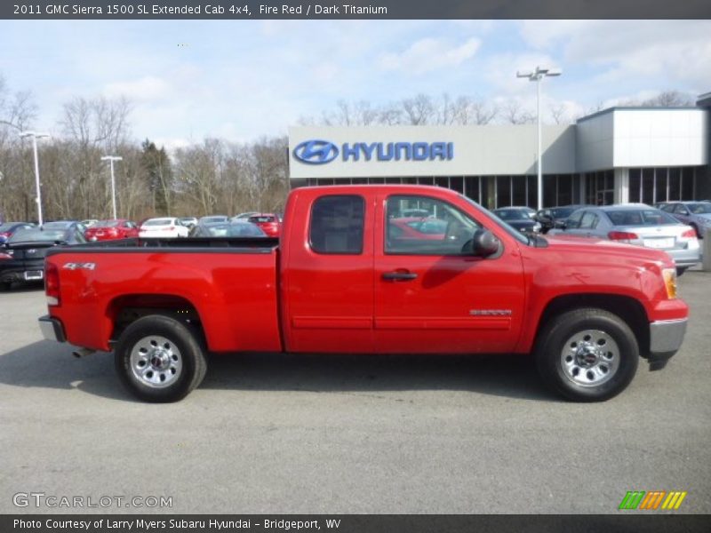 Fire Red / Dark Titanium 2011 GMC Sierra 1500 SL Extended Cab 4x4