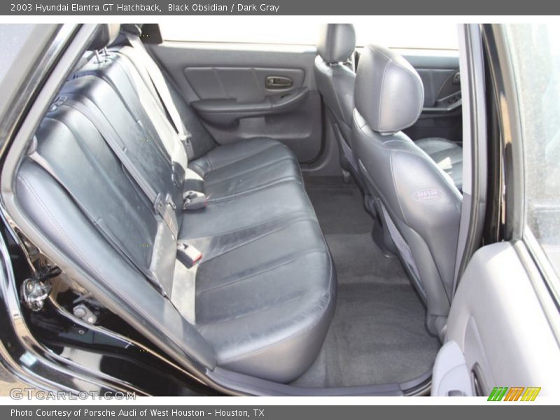 Black Obsidian / Dark Gray 2003 Hyundai Elantra GT Hatchback