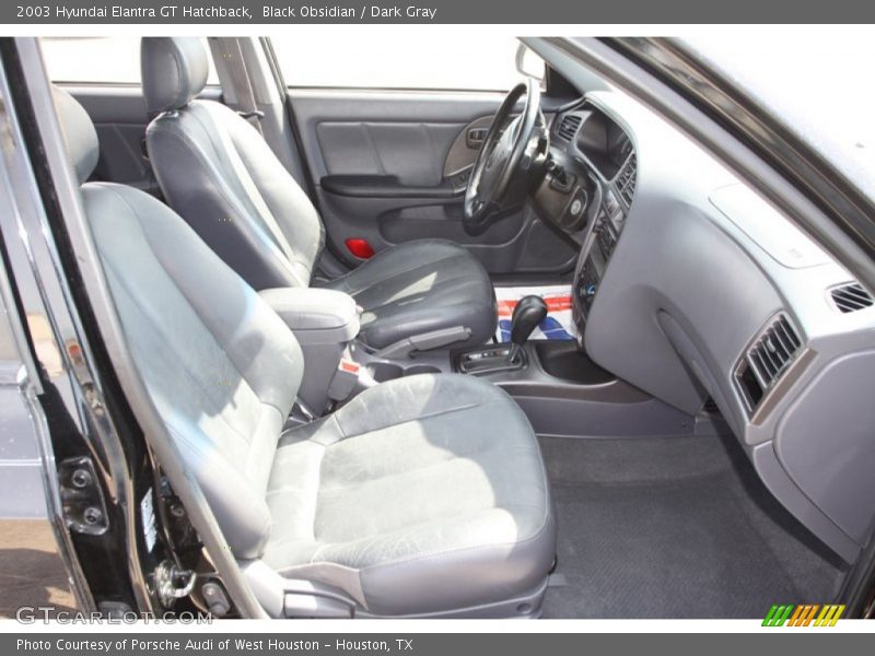 Black Obsidian / Dark Gray 2003 Hyundai Elantra GT Hatchback