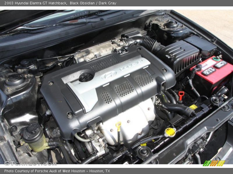 Black Obsidian / Dark Gray 2003 Hyundai Elantra GT Hatchback